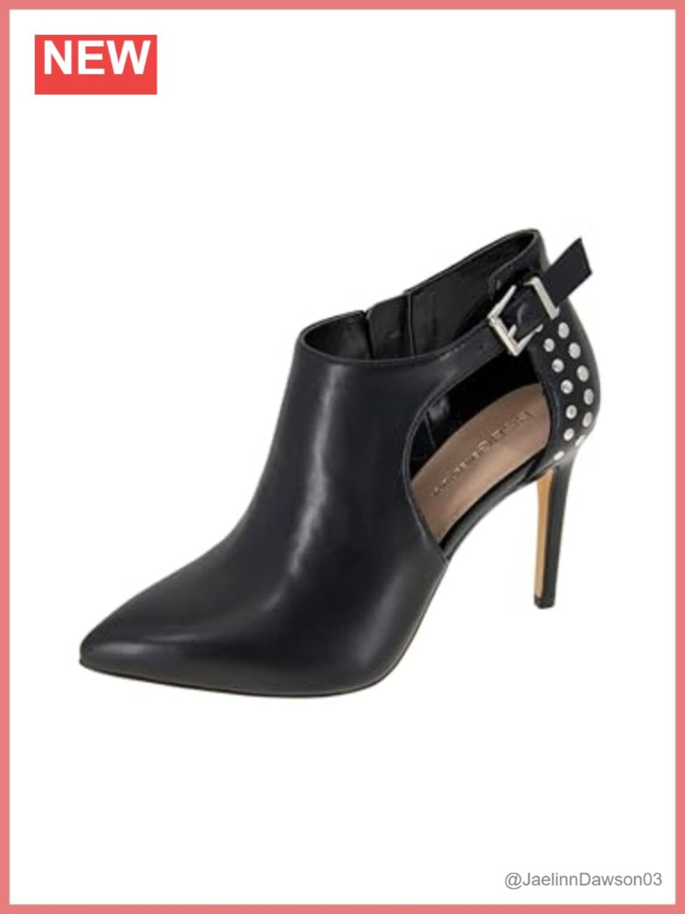 Women's Ankle Bootie Lace-Up Buckle Belted Block Heel Faux Leather Boots